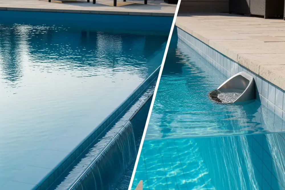 Overflow & Skimmer: Types Swimming Pool Circulation System