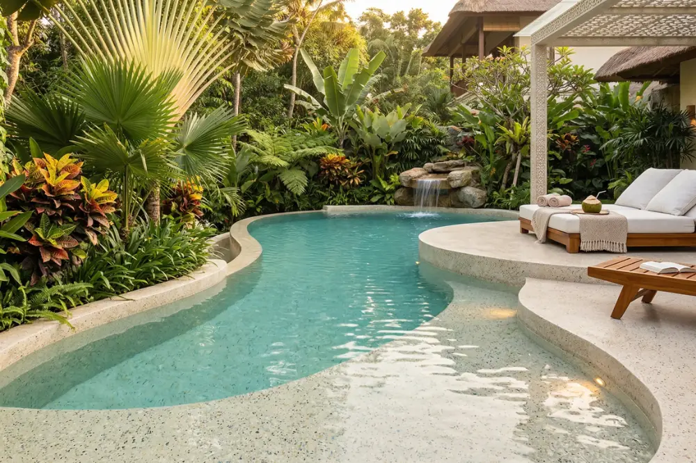 keunikan kolam renang teraso
