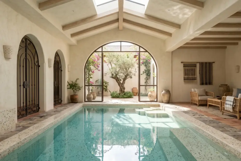 kolam renang di dalam rumah (indoor)