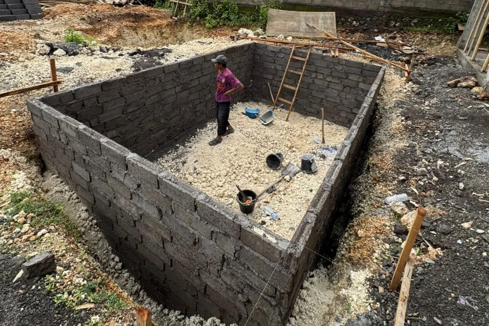 Pembuatan Bekisting Permanen