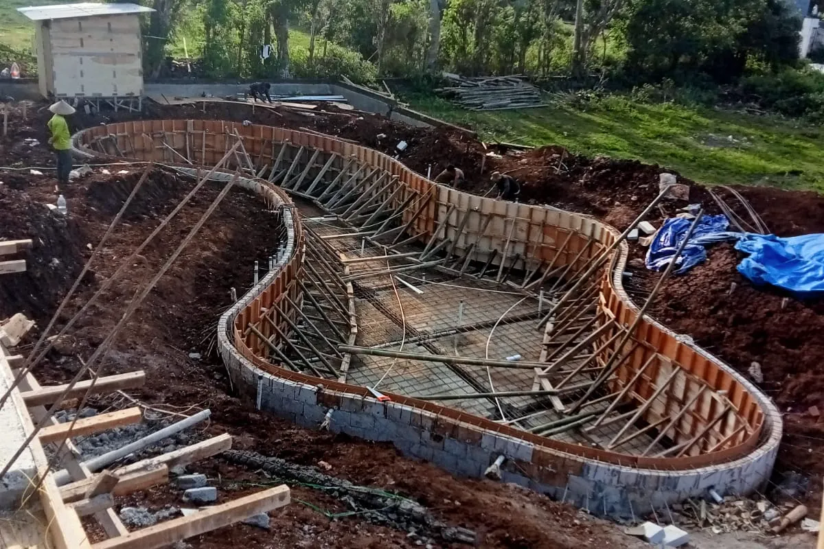 Pemasangan Bekisting untuk Pengecoran Struktur